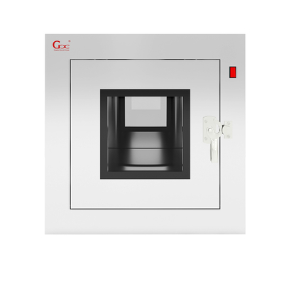 Boîte de passage en acier inoxydable 304 pour laboratoire à double verrouillage