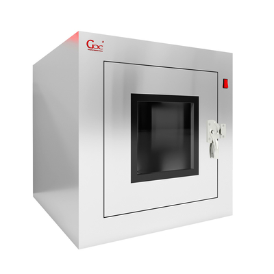 Boîte de passage en acier inoxydable 304 pour laboratoire à double verrouillage