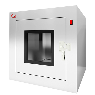 Boîte de passage en acier inoxydable 304 pour laboratoire à double verrouillage