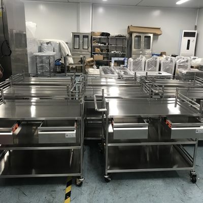 Fabricant Chariot en acier inoxydable pour l'hôpital ou l'industrie alimentaire