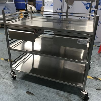 Fabricant Chariot en acier inoxydable pour l'hôpital ou l'industrie alimentaire