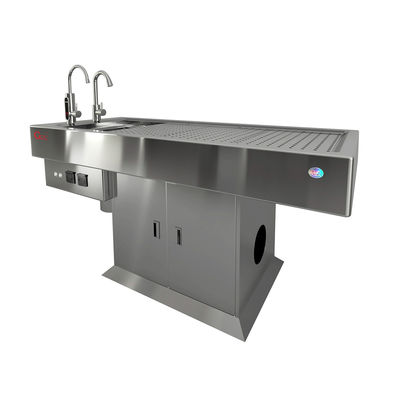 Table de dissection sous pression négative en acier inoxydable 304 sans odeur et de nettoyage automatique