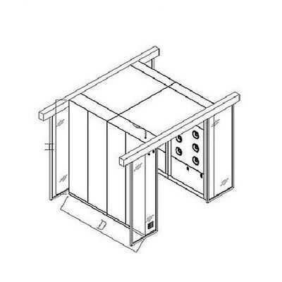 A adapté quatre la douche aux besoins du client d'air de Cleanroom de cargaison des personnes 120V