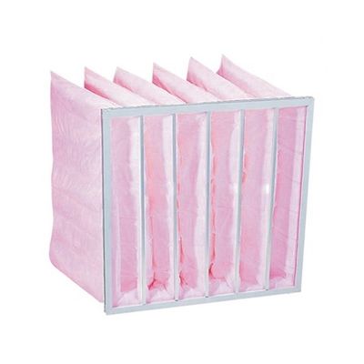 filtre à manches synthétique du secteur 2.65m2, efficacité moyenne de filtres à air de sac de la poche EN779