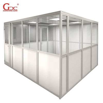 Cleanroom en aluminium de GMP de profil, pièce propre de la classe 8 d'OIN 0.45m/S