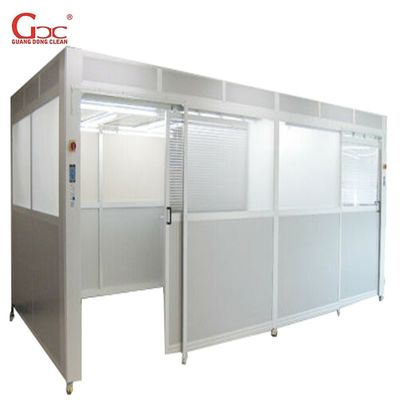 Cleanroom préfabriqué protégé de la poussière de la classe 1K 3pcs FFU 15m2
