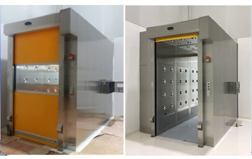 Douche d'air de Cleanroom de l'efficacité 220Volt de l'acier au carbone 99,99%