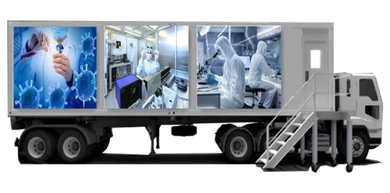 Conteneur préfabriqué mobile de Cleanroom du laboratoire 30KW de cabine d'ACP d'OIN