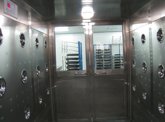 Douche d'air inoxydable en acier portative du Cleanroom 2800m/h
