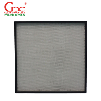 Sac de fibre de verre de filtre à air de Cleanroom de HEPA H14 avec le cadre en aluminium