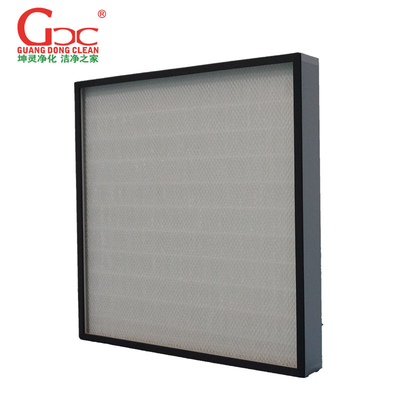 Sac de fibre de verre de filtre à air de Cleanroom de HEPA H14 avec le cadre en aluminium
