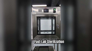 Chambre de passage de lumière au xénon